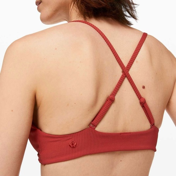 Lululemon Beach Boss Bikini Top and Beach Boss Low Rise Skimpy Bottom Cayenne - Picture 3 of 9